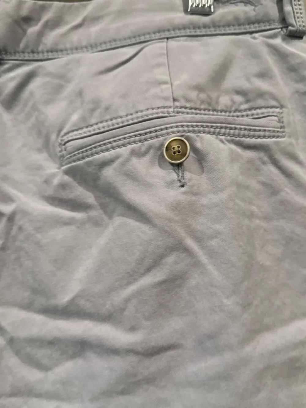 Tommy Bahama Mens Shorts Size 35 Blue Chino Flat Front Pocket Casual